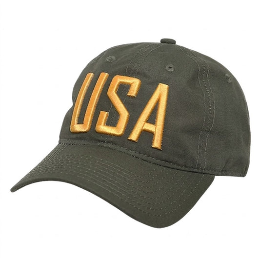 Military Green USA Relaxed Ripstop Hat