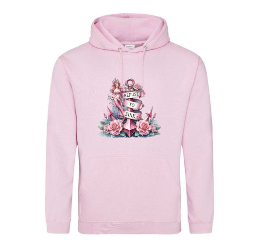 Pink Refuse to Sink Hooded Sweatshirt