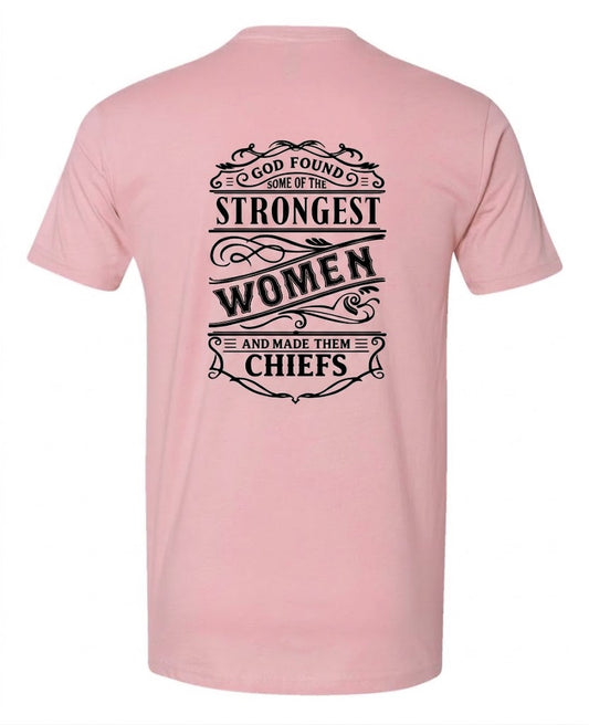 Strongest Chief Light Pink and Black T-Shirt