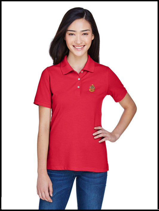Ladies Piqué CPO Polo Shirt Red
