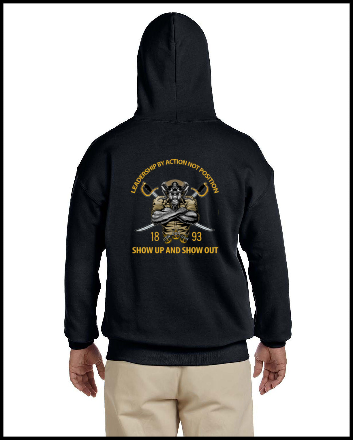 Chief Pride & Leadership Black Hooded Sweatshirt