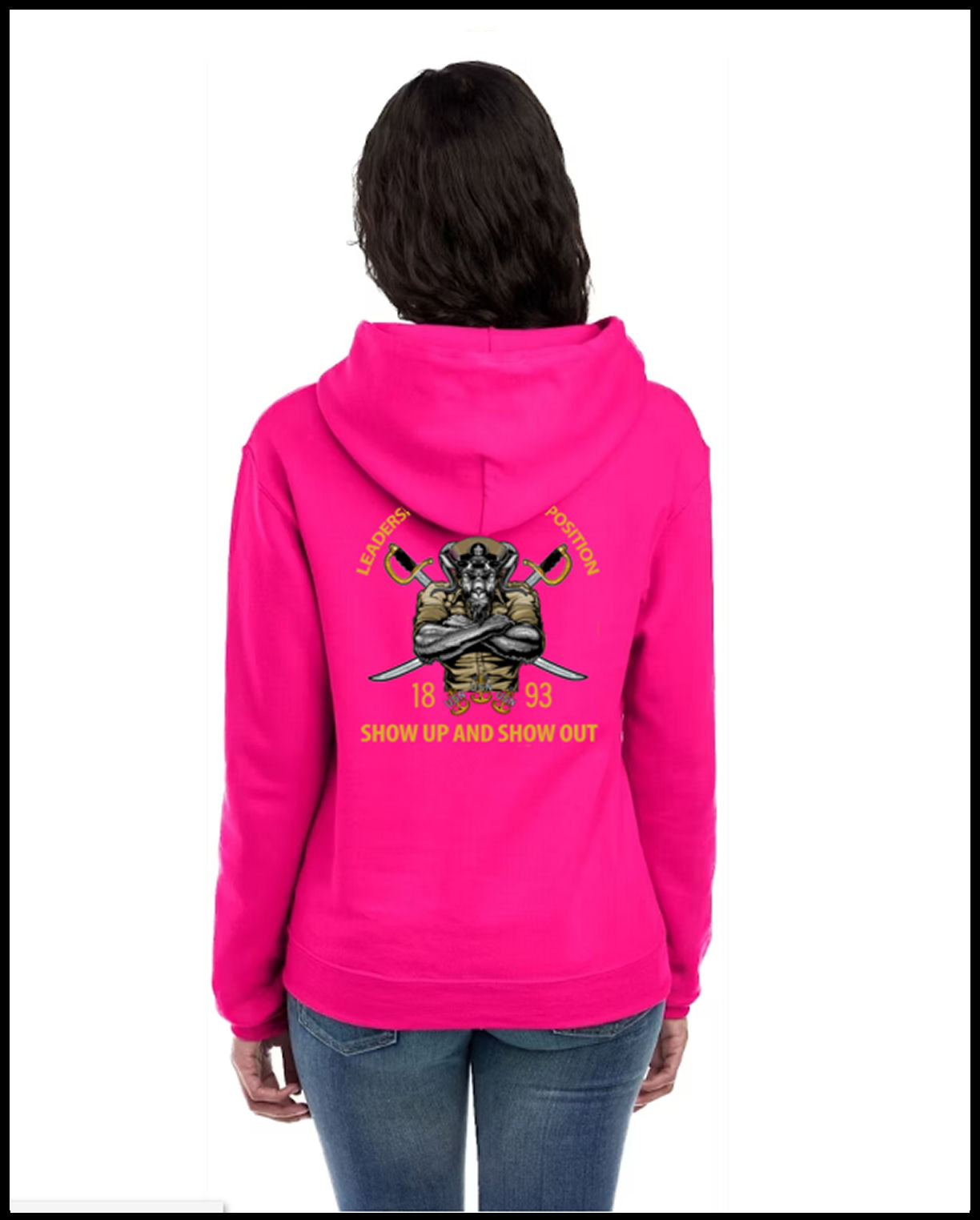Chief Pride & Leadership Hot Pink Hooded Sweatshirt