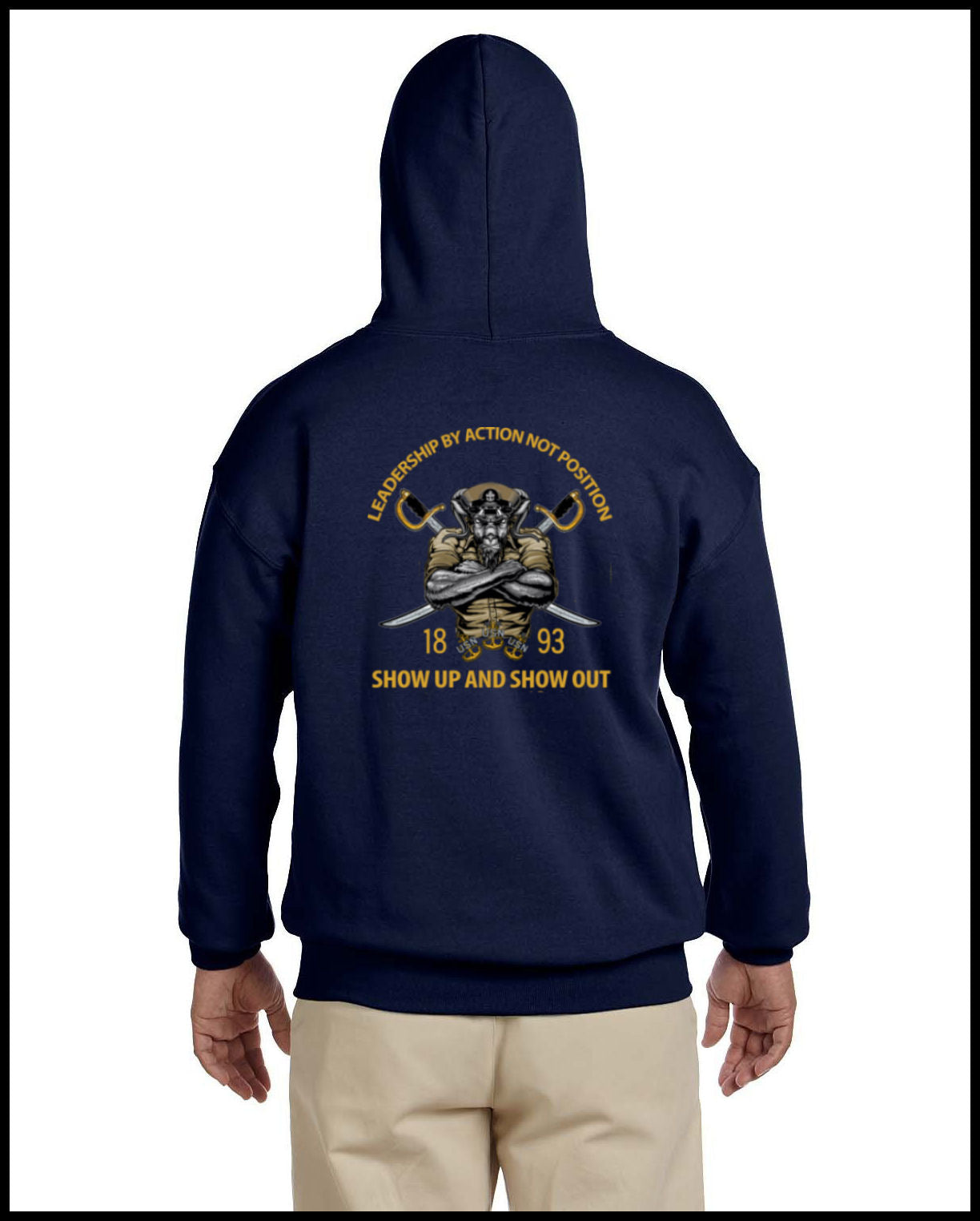 Chief Pride & Leadership Navy Hooded Sweatshirt
