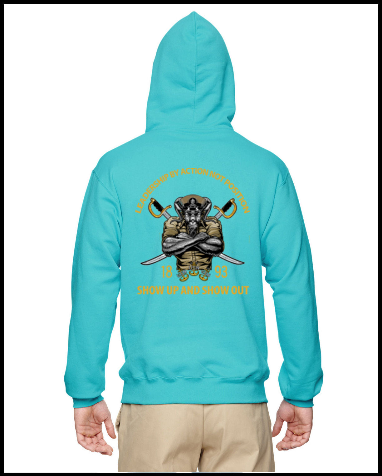 Chief Pride & Leadership Tahiti Blue Hooded Sweatshirt