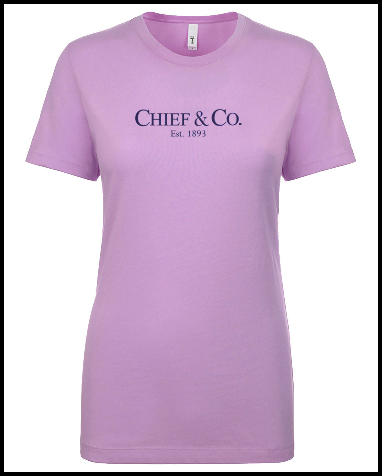 Chief & Company Lilac & Purple Ladies Cut T-Shirt