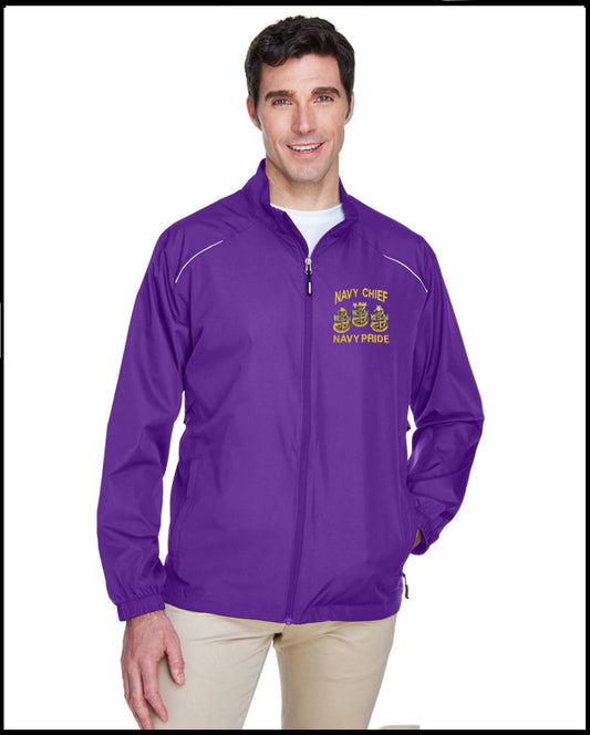 Navy Chief Navy Pride Purple Techno Lightweight Jacket