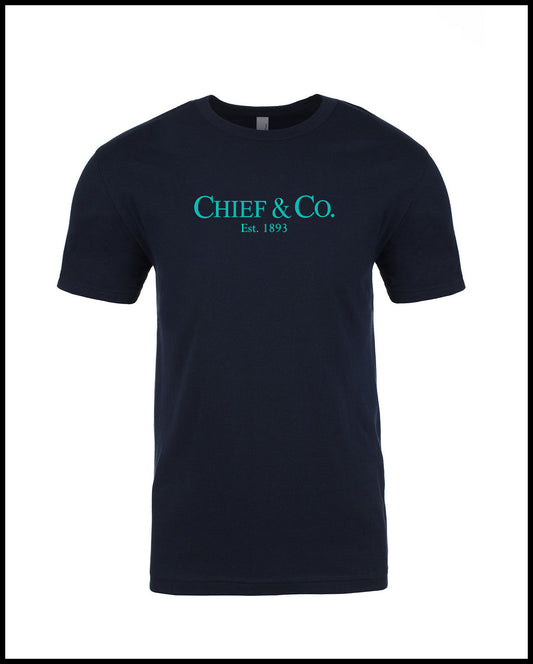 Chief & Company Navy & Tahiti Blue T-Shirt