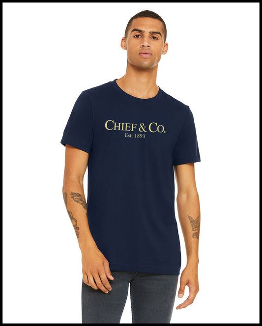 Chief & Company Navy & Creme T-Shirt