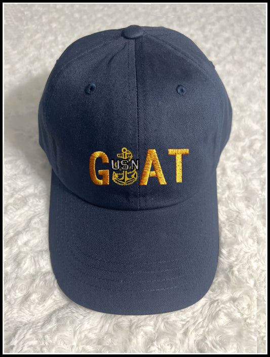 Navy Blue GOAT Hat