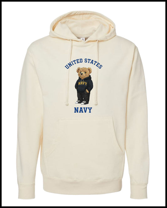 U.S. Navy Bear Cream Hoodie