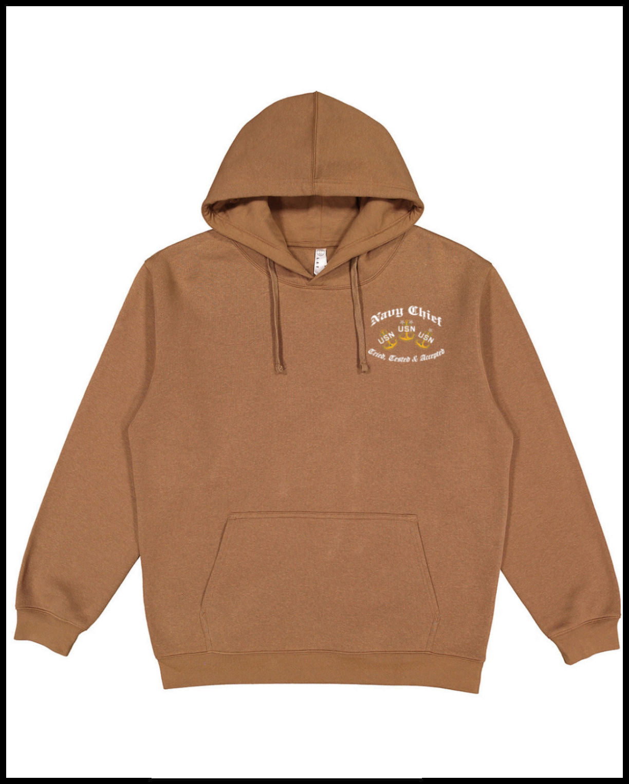 Chief Punisher Goat Coyote Brown Hooded Sweatshirt