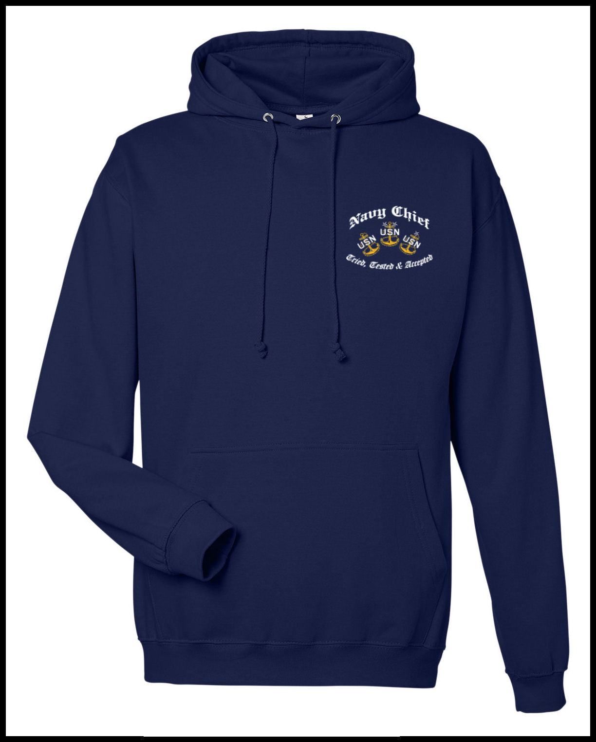 Chief Punisher Goat Navy Blue Hooded Sweatshirt