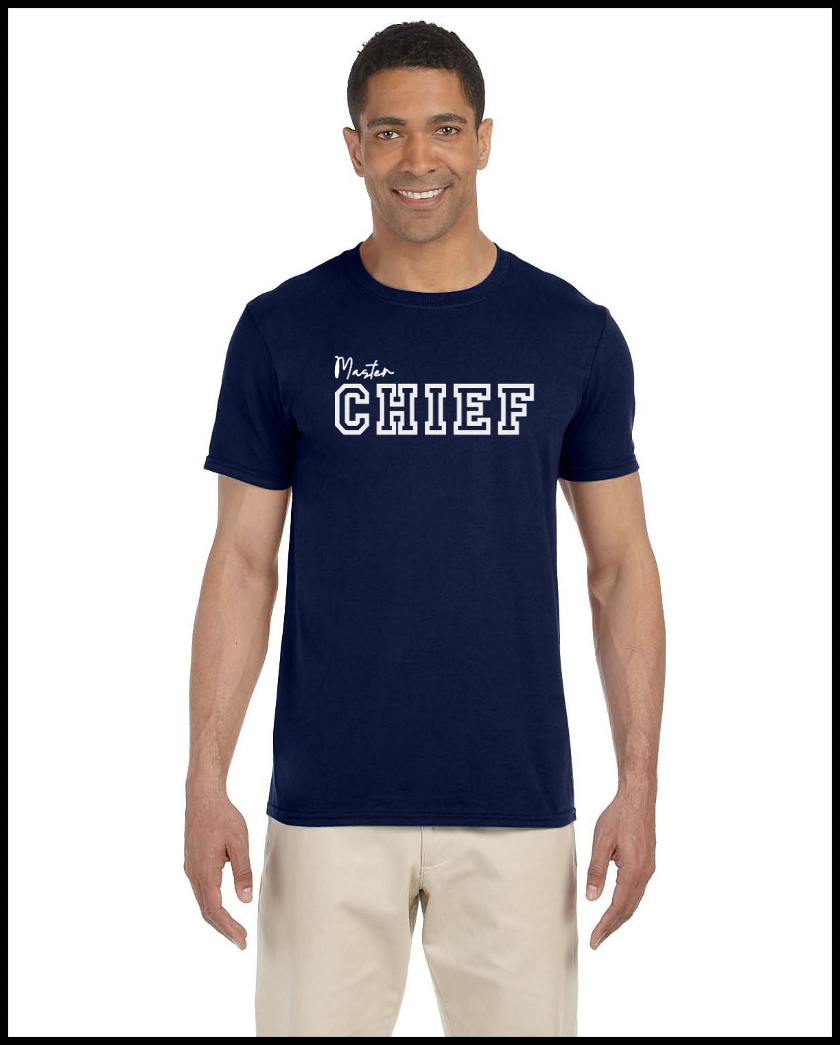 Chief Navy & White T-Shirt