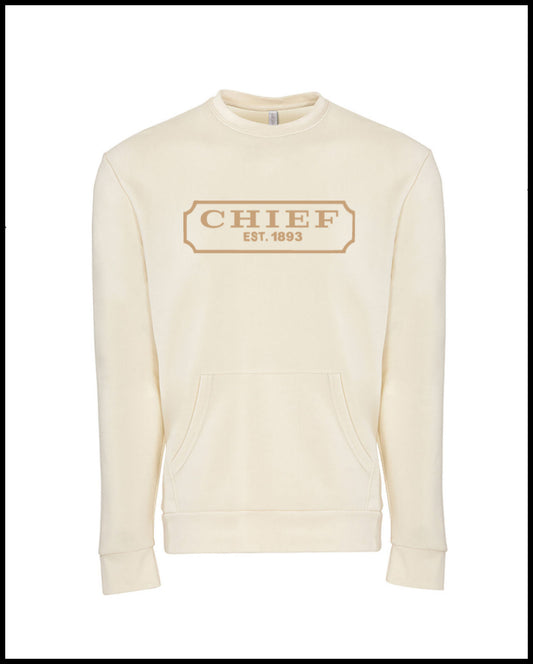 Chief Creme & Tan Pocket Sweatshirt