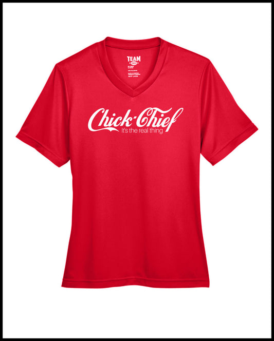 Chick Chief Real Thing Red Dry Fit T-Shirt