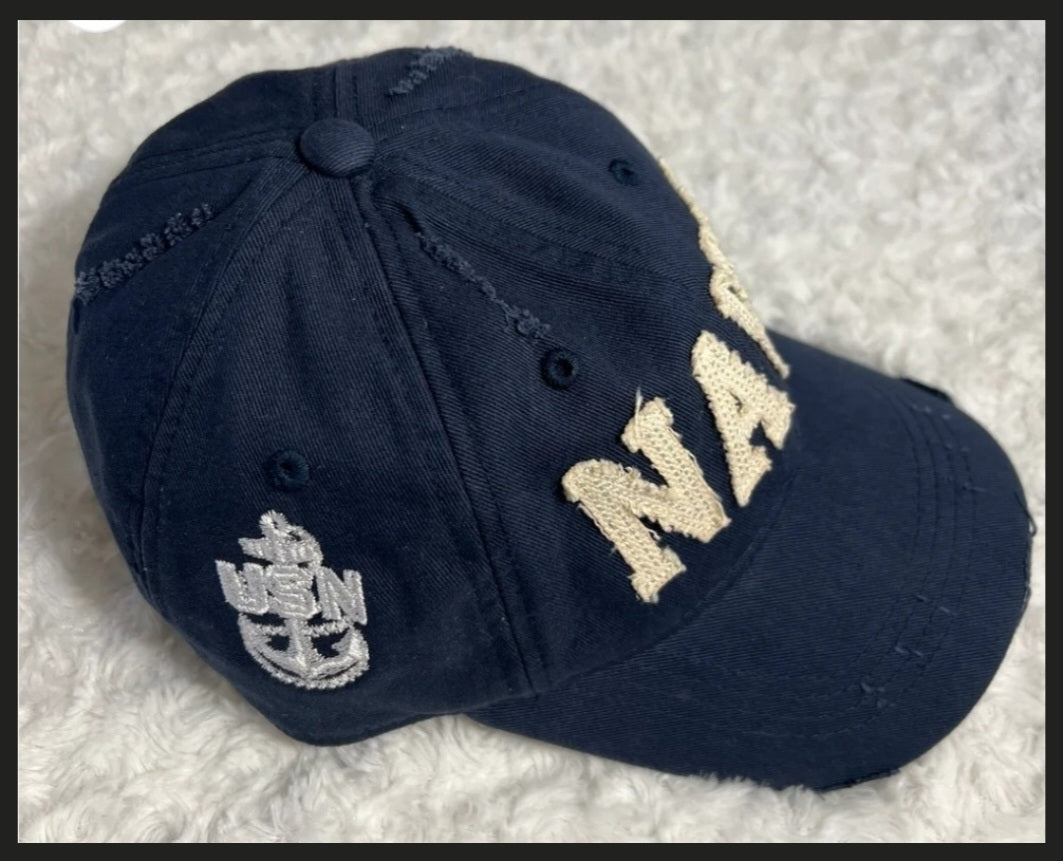 US Navy Vintage Cotton Distressed Hat