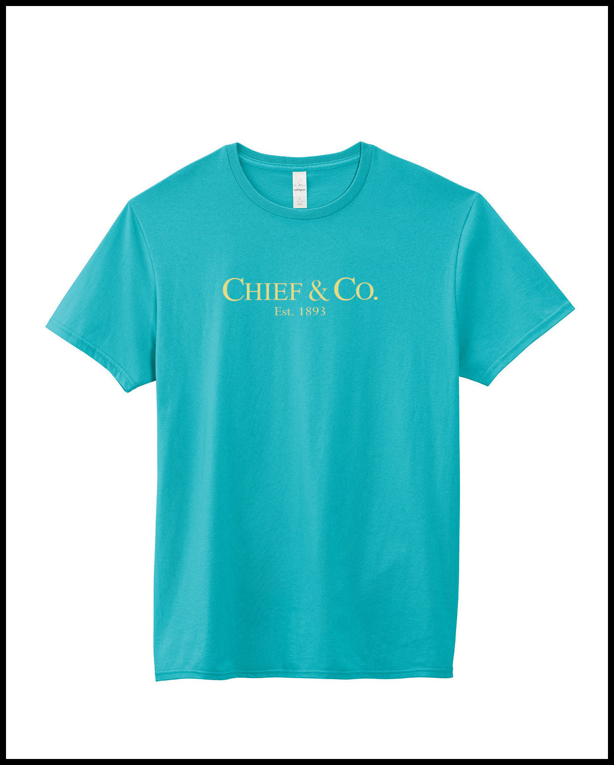 Chief & Company Tahiti Blue & Cream T-Shirt