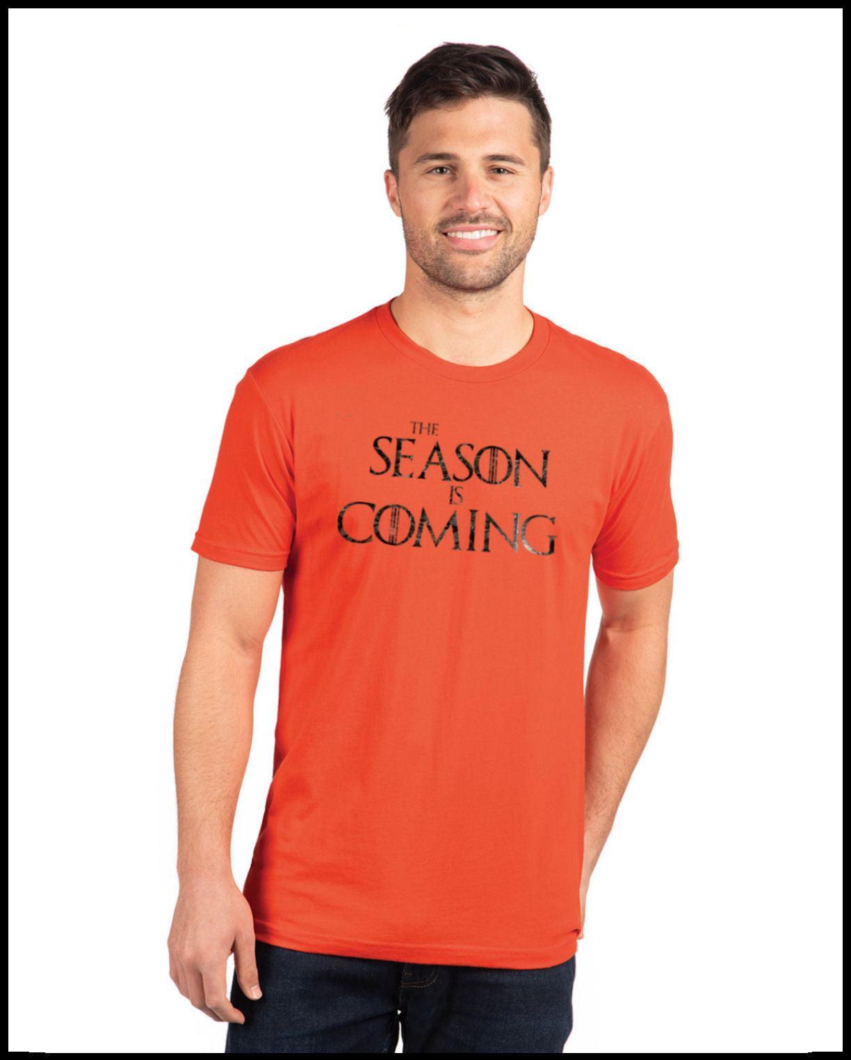 The Season Is Coming Orange & Hunters Camo T-Shirt