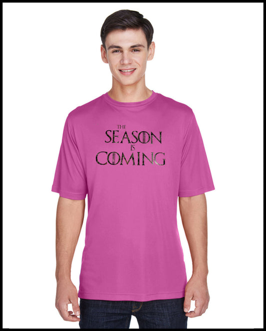 The Season Is Coming Hot Pink & Hunters Camo T-Shirt