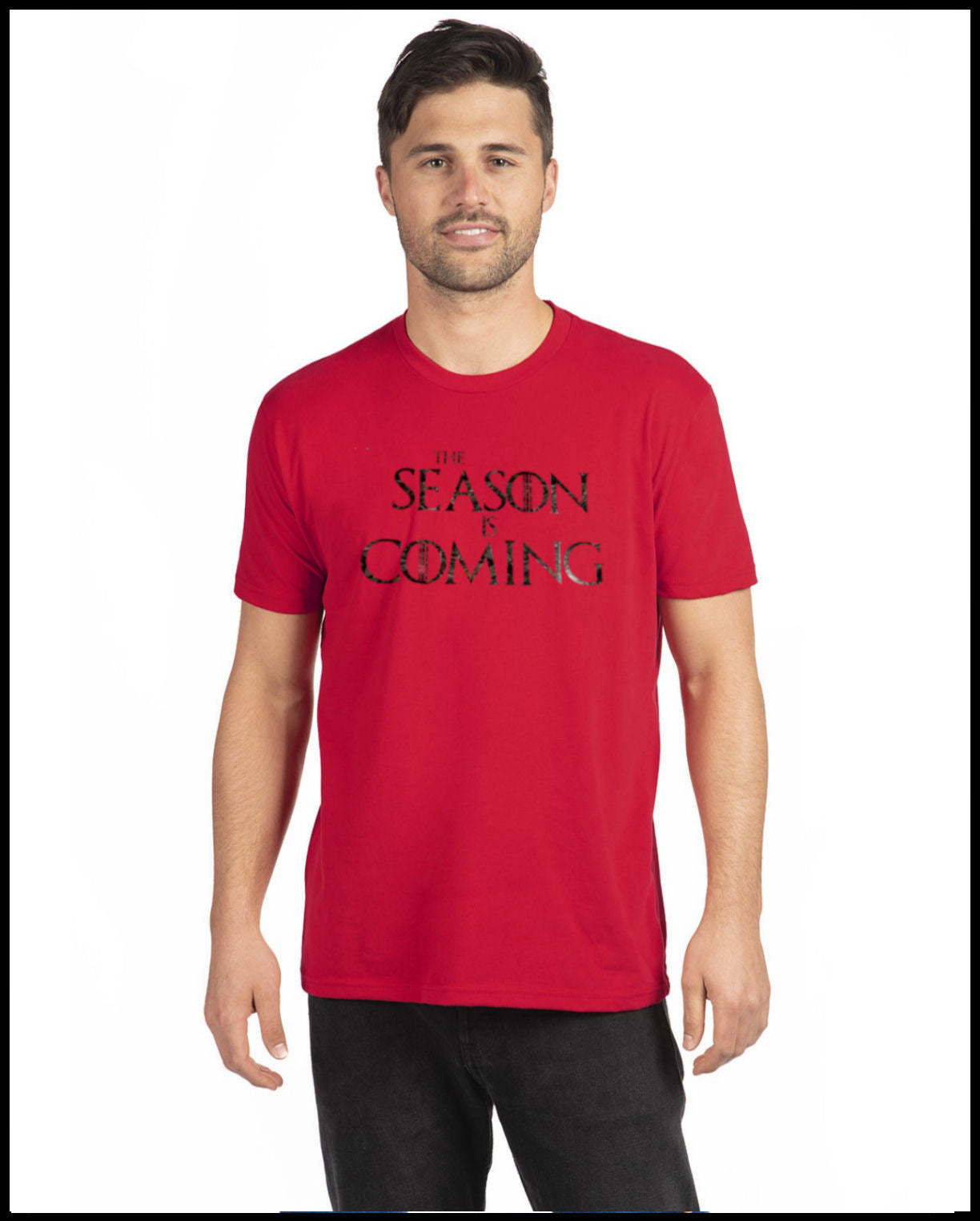 The Season Is Coming Red & Hunters Camo T-Shirt