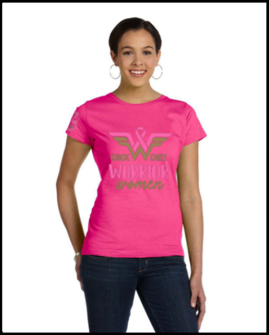 Warrior Women (Chick Chief) Hot Pink T-Shirt