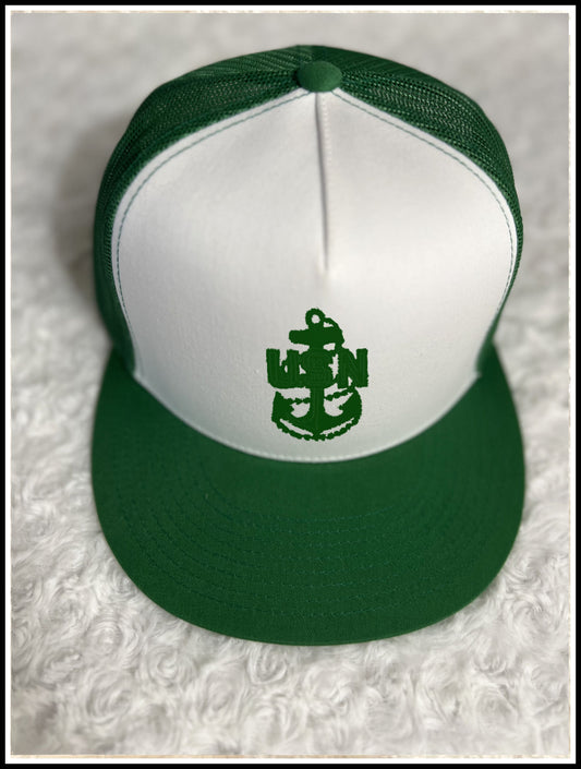 Kelly Green & White CPO Trucker Hat