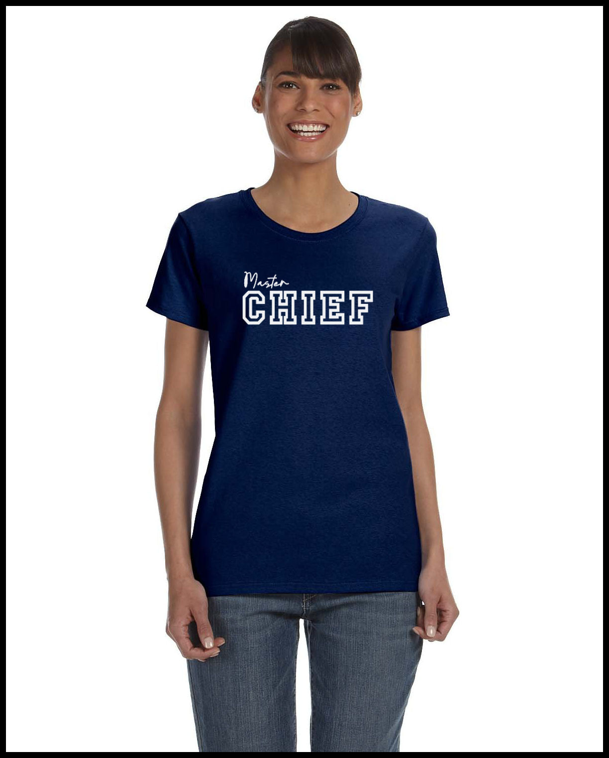 Chief Navy & White T-Shirt