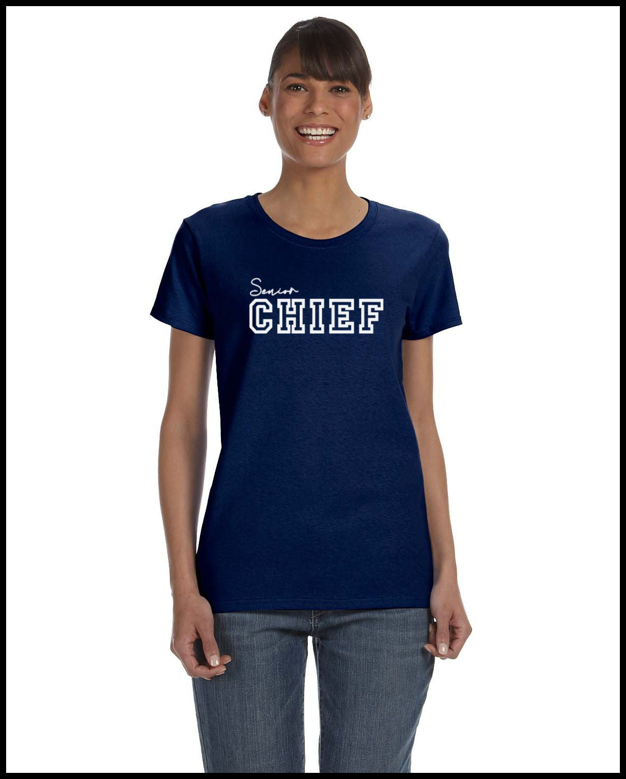 Chief Navy & White T-Shirt